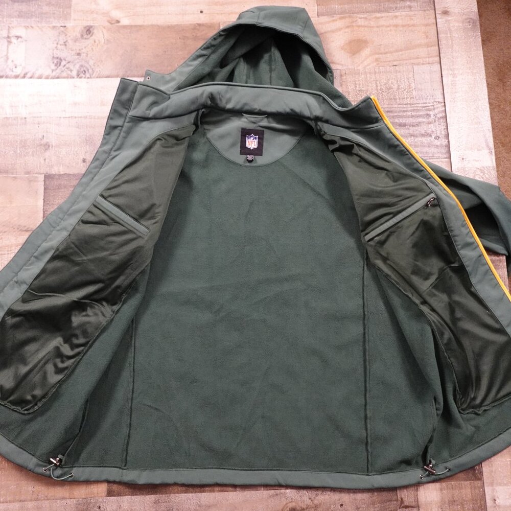 NFL Green Bay Packers Hooded Soft Shell Jacket Men’s XXL Green NWT - Picture 14 of 16